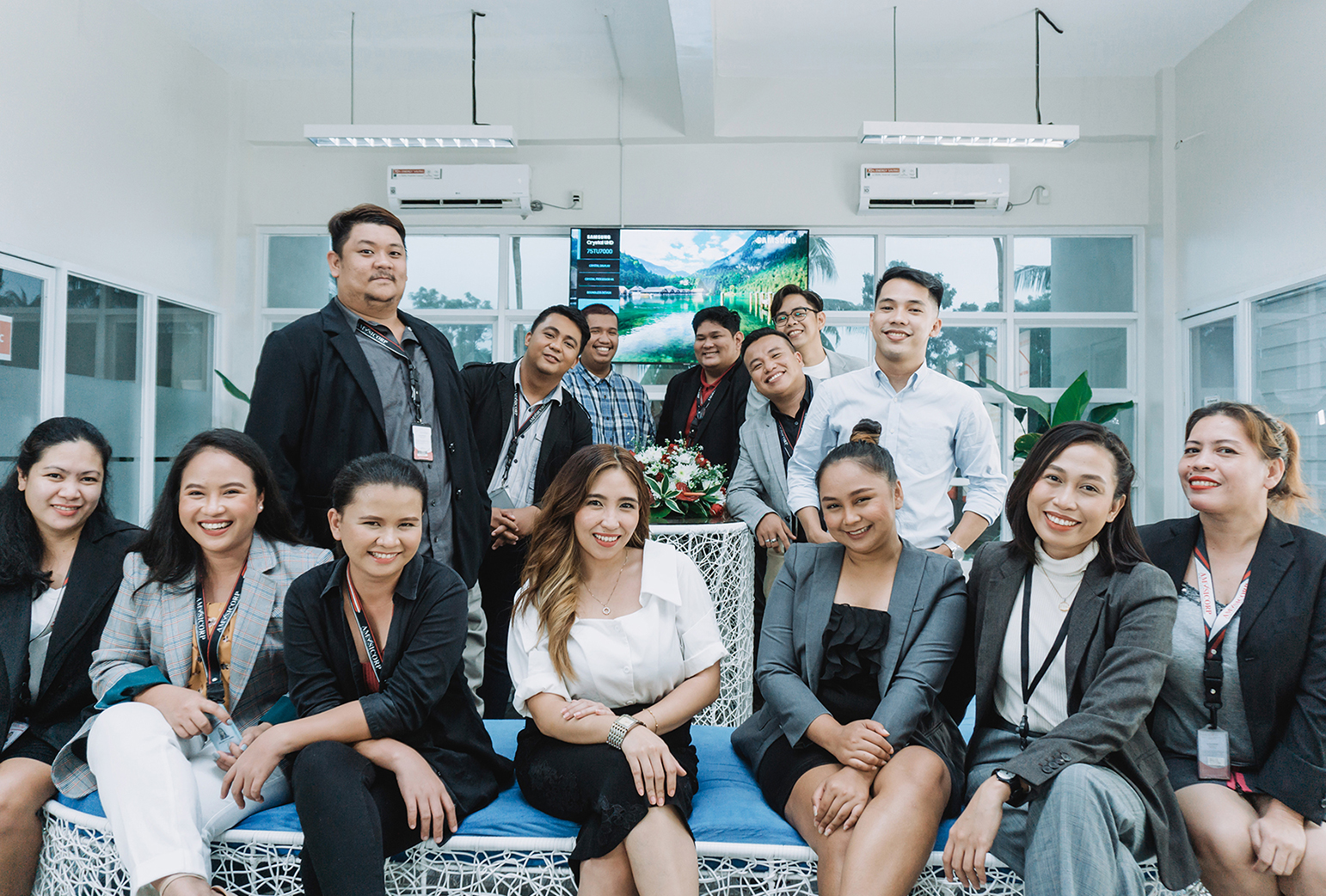 Interview, Globe, Globe Telecom, Group Photo, Front Group Picture, Women Sitting,